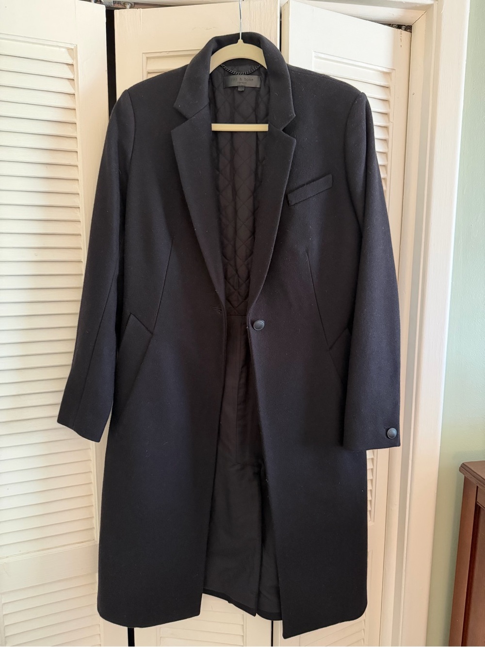 rag & bone Black Wool Coat